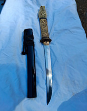MartoToledo Spain Ivory Samurai Tanto Short Sword Dagger Model 621 Carved Handle picture