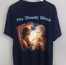 Vtg The Moody Blues RETRO T-shirt Black Short Sleeve all sizes 23D691 picture