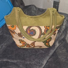 NWT Anokhi Bags Go Green Butterfly Paisley Environmentally Friendly Purse B10 picture