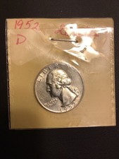 1952 D Washington Quarter AU/BU 90% Silver picture