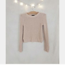 H&M Cream Knit Crewneck Sweater picture