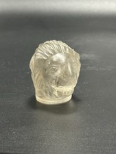 Ancient Roman Greek Rock Crystal Depicted Lion Head picture