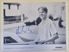 AWESOME ORIGINAL MATT DAMON AUTOGRAPH W/COA 12X8.5