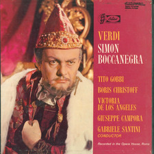 Verdi Simon Boccanegra Gobbi Christoff de los Angeles Capitol EMI 3 LP Box Set picture