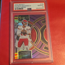 2023 Panini Select Patrick Mahomes II Premier Level #140 Purple Prizm /75 PSA 10 picture