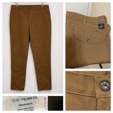 C.C. Filson CCF Reinforced Hunting Pants 38x34 CC Duck Canvas workwear brown 38 picture