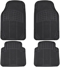 All Weather Rubber Floor Mats for Car SUV & Truck - 4 Pieces Set (Front & Rear), picture
