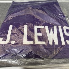 Jamal Lewis Signed Baltimore Ravens Purple Football Jersey NFL BAS Witness COA picture