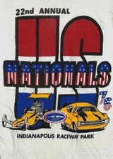 VTG NEW 1976 NHRA US Nationals 22nd Annual Indianapolis World Finals Shirt SZ M picture