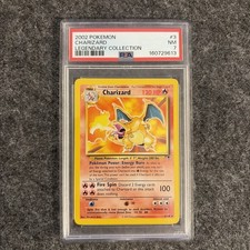 2002 Pokemon Legendary Collection Charizard 3/110 Rare Vintage PSA 7 WOTC picture
