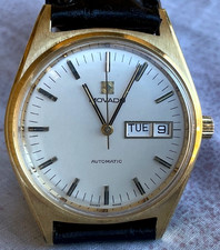 Vintage Zenith Movado Surf Day Date Mens Watch Swiss Fresh Service 36,000 1974 picture