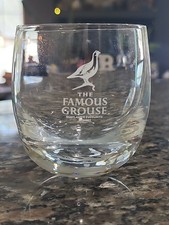 The Famous Grouse Finest Scotch Whiskey Tumblers Low Ball Glass France Barware picture
