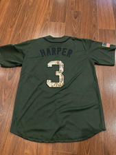 Philadelphia Phillies Bryce Harper Military Tribute Baseball Jersey NWT S-XXL picture