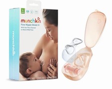 Munchkin Flow Nipple Shield + with See-Thru Channel to Watch Milk Large 24mm picture