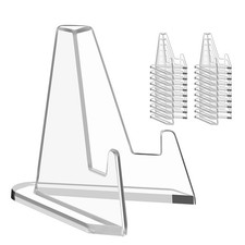 Reastar Card Display Stand, 20 Pcs Small Easel, Acrylic Card Holder, 2.2 in picture