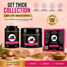 Get Thick Powerful Butt, Hips Thigh + Weight Gain Capsules + Plumping Soap - Set picture