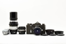 RARE Nikon F JGSDF Military Olive SAKURA Triple Lens Set 28mm 50mm 200mm JAPAN picture