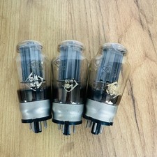 RARE 3x 6P3 Vacuum Tubes 1949 USSR Iron Base Reflector Type Vintage Radio Valves picture