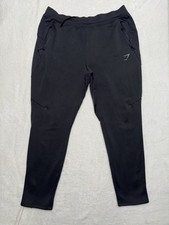 Gymshark Men's Tactical Joggers Zipper Pockets Black Size XL picture