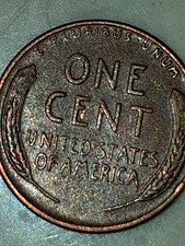 1956-D Lincoln Memorial Small Cent Bronze BN Business Wheat Reverse picture