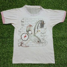 80s Vintage Pink Floyd The Wall Gerald Scarfe Album Film Ringer T-Shirt picture