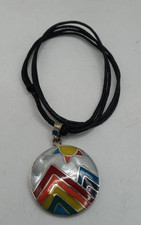 Unisex Adjustable Alpaca Necklace with Natural Stone and Seven-Colored Mountain picture