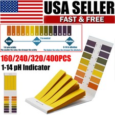1-14 pH Indicator Test Strips Laboratory Paper Litmus Tester Urine Saliva160-400 picture