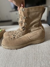 Belleville 790 Waterproof Combat Boots Mens 10 R Tan Desert Suede Vibram GoreTex picture