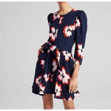 A.L.C. Stella Floral Silk Dress in Midnight Floral Sz 0 $595 picture