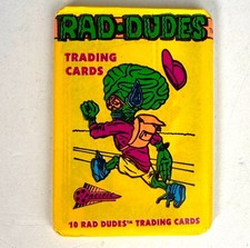 1990 Rad Dudes Trading Cards Sealed Pack Pacific Vintage Collectible Unopened picture