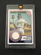 2005 Topps Dennis Eckersley MVP 1992 Relic Oakland A's picture