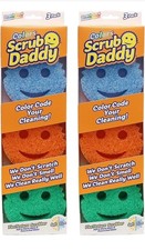 Scrub Daddy Colors Kitchen Sponges - 6 Total Scratch-Free BPA Free NEW picture