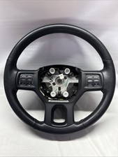 13-18 Dodge Ram 1500 2500 3500 Black Leather Steering Wheel picture