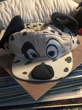 VINTAGE 1984 DISNEY HAT 101 DALMATIANS - PATCH Dog Ears Cap Fitted Kid Youth picture