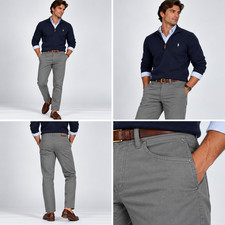 PETER MILLAR Mens Brentwood Performance Flannel Five-Pocket Pants 32 x 34 $158 picture