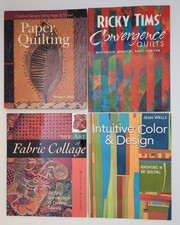 Art Quilting Book Lot: Jean Wells Carolyn Mazloomi Ricky Tims Design 8 Book Lot picture