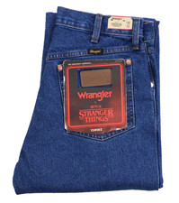 Wrangler x Stranger Things 13MWZ Cowboy Cut Jeans Dark Indigo 14.25 oz. Denim picture
