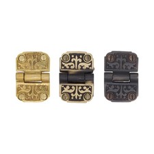 Flush Victorian Cabinet Flap Hinge Antique Solid Brass 2 Inch - 3 Finish Choices picture