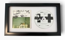 THRICE SIGNED AUTOGRAPH x4 THE ARTIST IN THE AMBULANCE FRAMED & MATTED CD ALBUM picture