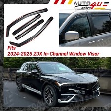 Fits Acura ZDX 24-25 In-Channel Window Visor Wind Rain Sun Guard Shade Deflector picture