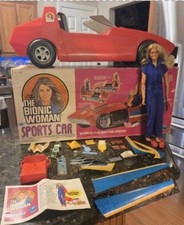 Kenner The Bionic Woman Sports Car Vintage 1970s Mission Purse Action Figure Box picture