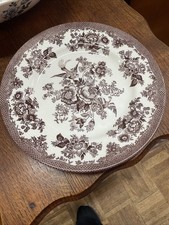 Royal Stafford Brown Transferware 11 “Dinner Plate Asiatic Pheasant picture