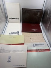 BENTLEY EIGHT OWNERS HANDBOOK 1986 Owners Set With Case picture