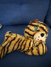 Vintage 1940’s-50’s Tiger Plush Stuffed Animal MIZPAH Pixy 12