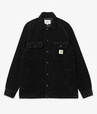 Carhartt WIP Whitsome Shacket Shirt Jacket Lined Corduroy Black Men's Size L picture