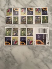 US Garden Delights Booklet of 20 Forever Stamps Scott #5845-5848 Hummingbirds picture