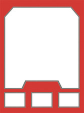 Red&Silver Custom Jersey Display Frame Case w/ 3 Photo Slots Wall Mount picture