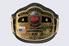 NWA DOMED GLOBE WORLD HEAVYWEIGHT CHAMPIONSHIP REPLICA BELT 4MM Zinc Adult size picture