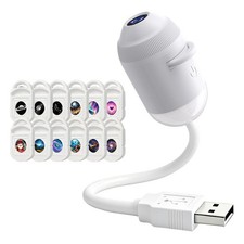 2-in-1 Galaxy Projector Night Light USB Projection Lamp & 12 Projection Films picture