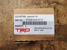 2019-2023 RAV4 BLACK CHROME EXHAUST TIPS SET OF TWO GENUINE TOYOTA ACCESSORY picture